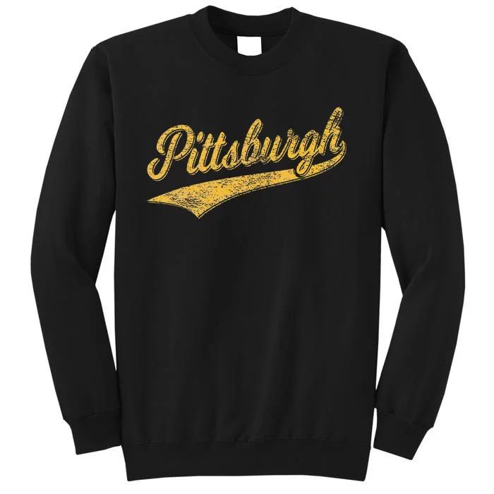 Pittsburgh Pennsylvania Varsity Script Sports Jersey Style Tall Sweatshirt