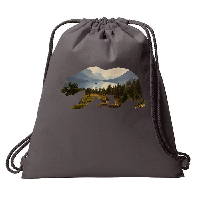 Preserve & Protect Vintage National Park Bear Wildlife Drawstring Bag