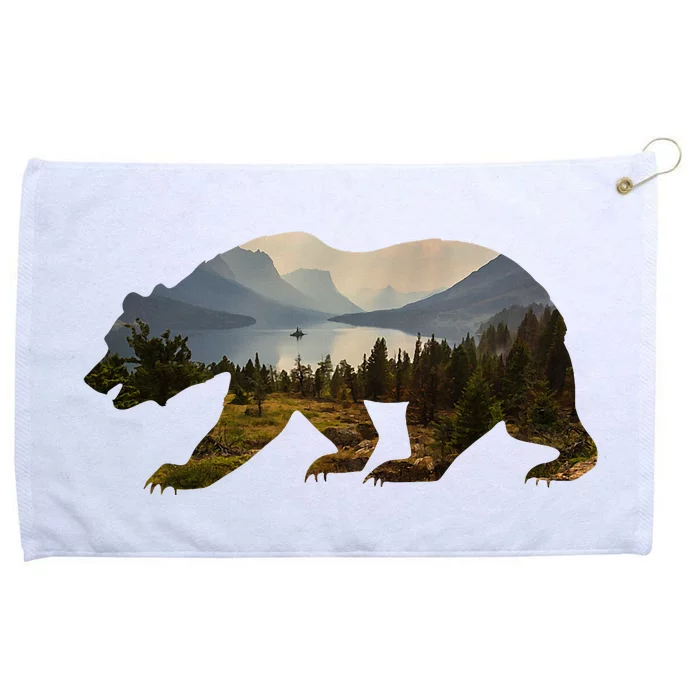 Preserve & Protect Vintage National Park Bear Wildlife Grommeted Golf Towel