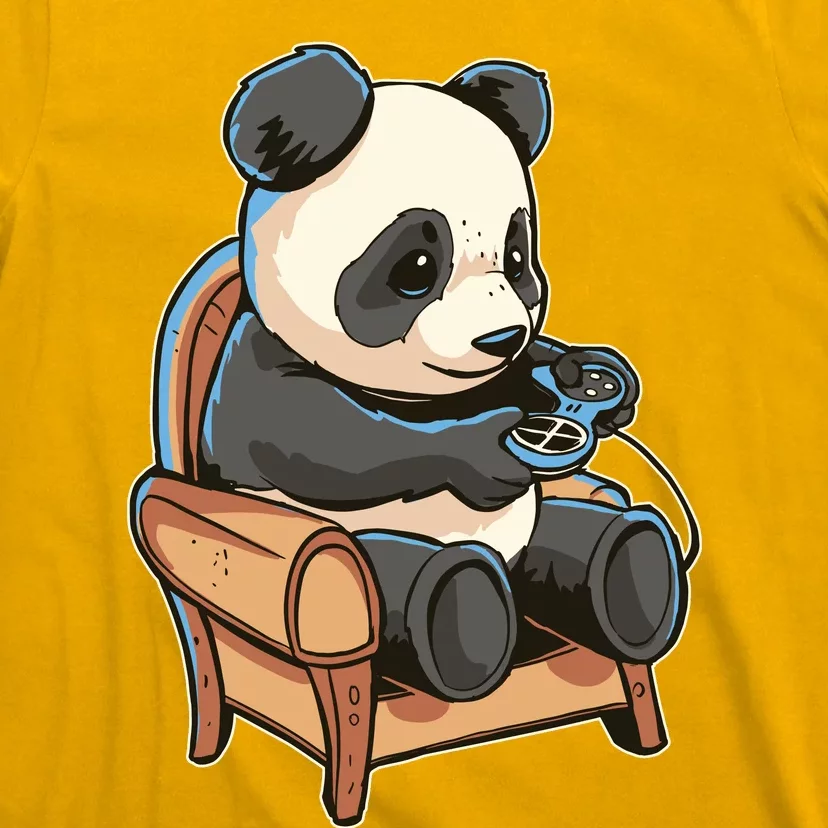 Panda Playing Videogames T-Shirt