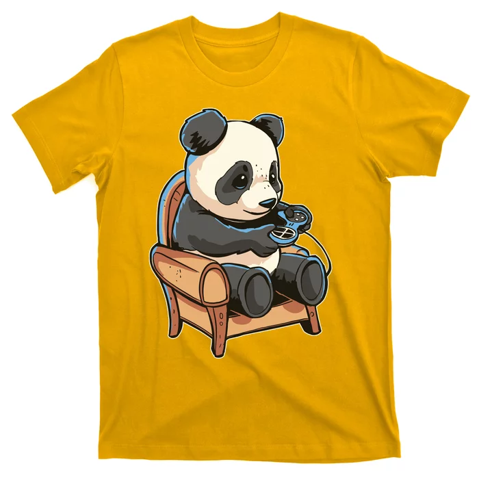 Panda Playing Videogames T-Shirt