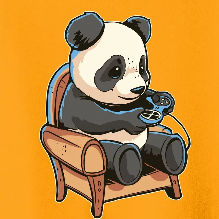 Panda Playing Videogames Toddler T-Shirt