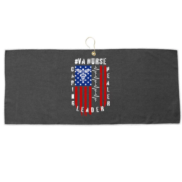 Patriotic Pride Va Nurses Tribute Large Microfiber Waffle Golf Towel