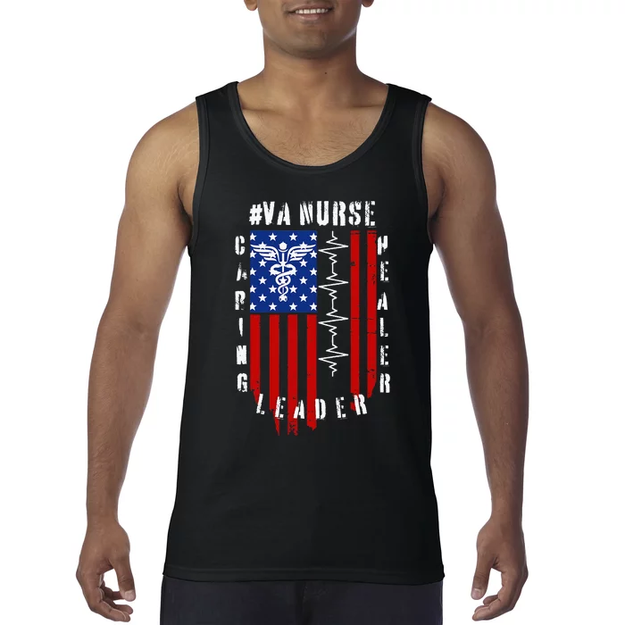 Patriotic Pride Va Nurses Tribute Tank Top