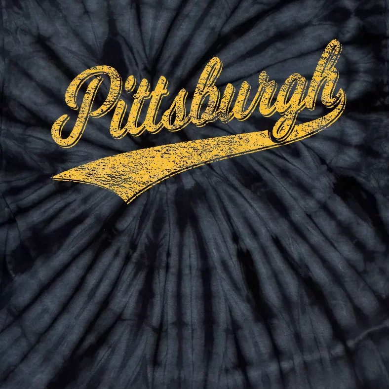 Pittsburgh Pennsylvania Varsity Script Jersey Tie-Dye T-Shirt