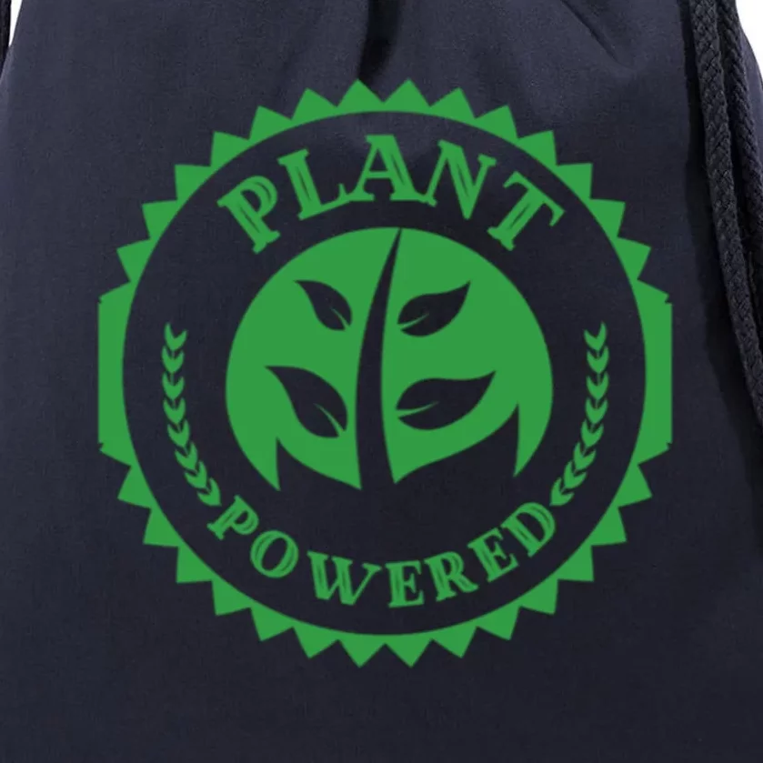 Plant Powered Vegan Juicers Veggies Based Diet Gym Fitness Gift Drawstring Bag