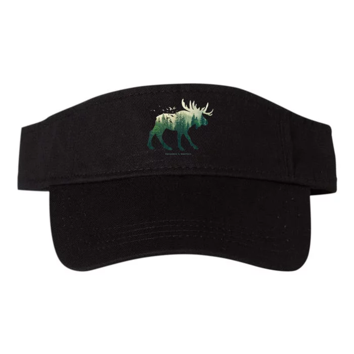 Preserve & Protect Vintage National Park Moose Valucap Bio-Washed Visor