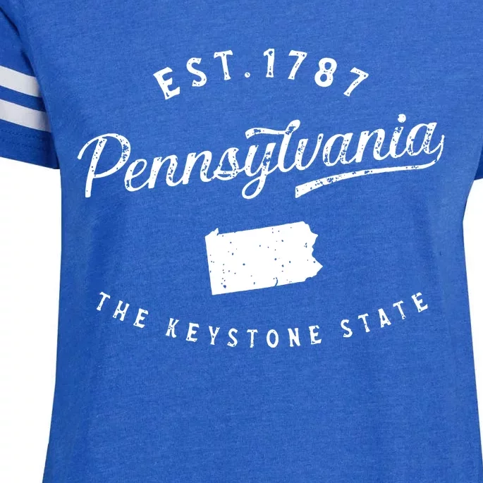 Pennsylvania Pride Visiting Pennsylvania State Enza Ladies Jersey Football T-Shirt