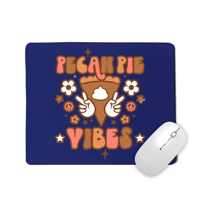 Pecan Pie Vibes Retro Thanksgiving Fall Mousepad