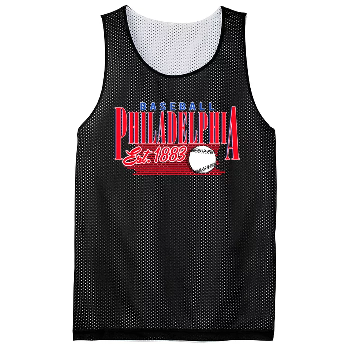 Philadelphia Phillie Vintage Style Mesh Reversible Basketball Jersey Tank