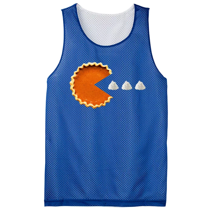 Pumpkin Pie Whipped Cream Video Game Thanksgiving Mesh Reversible Basketball Jersey Tank