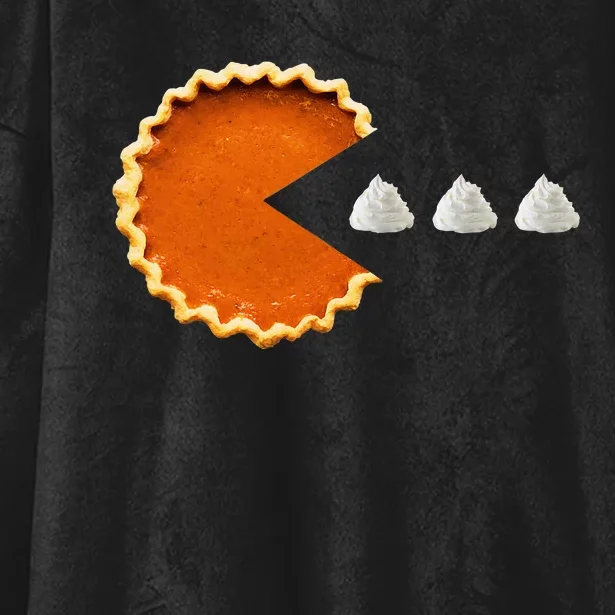 Pumpkin Pie Whipped Cream Video Game Thanksgiving Hooded Wearable Blanket