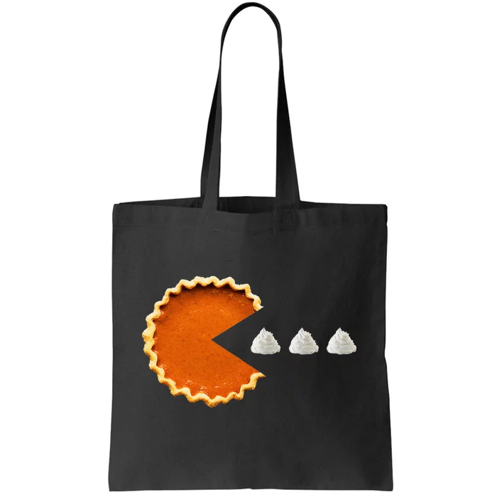 Pumpkin Pie Whipped Cream Video Game Thanksgiving Tote Bag