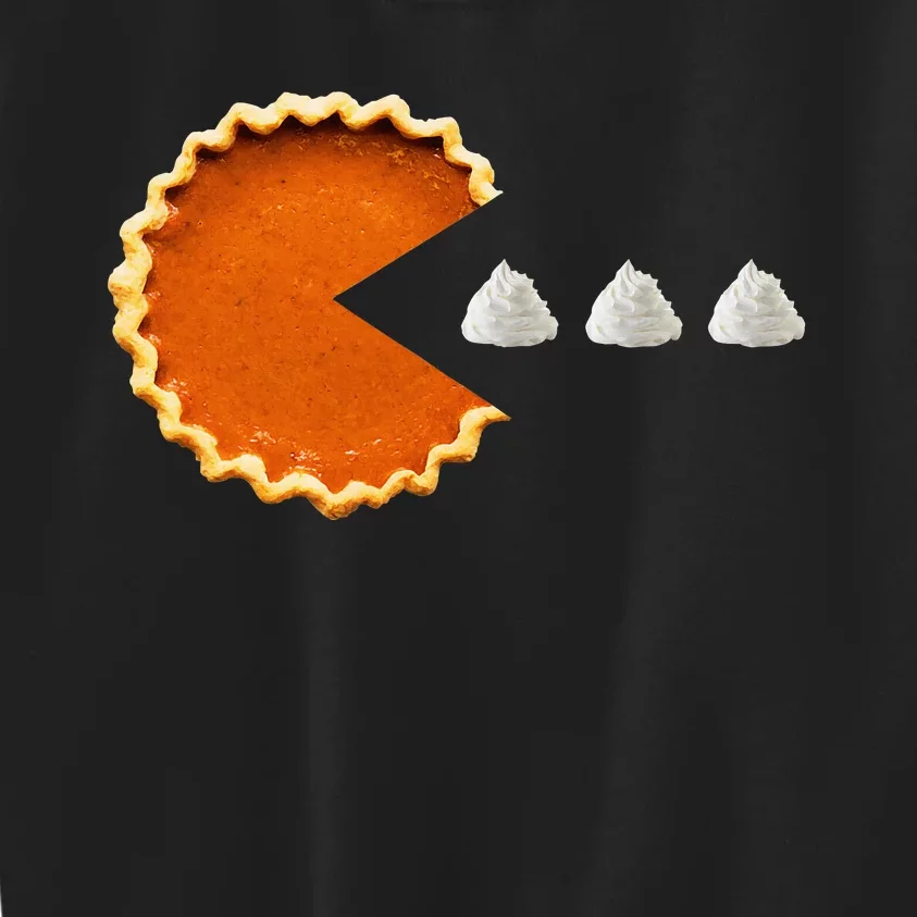 Pumpkin Pie Whipped Cream Video Game Thanksgiving Kids Sweatshirt