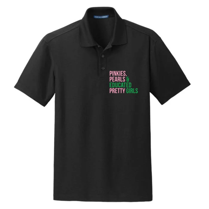 Pinkies Pearles & White House Pretty Dry Zone Grid Performance Polo