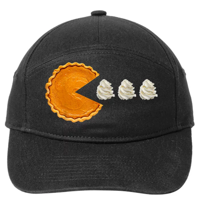 Pumpkin Pie With Whipped Cream Thanksgiving 7-Panel Snapback Hat