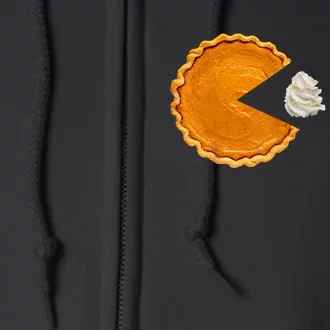 Pumpkin Pie With Whipped Cream Thanksgiving Full Zip Hoodie