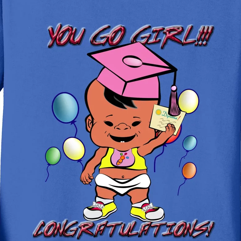 Pbteez Pbxz0119 Xclv You Go ! (Graduation) Gift Kids Long Sleeve Shirt