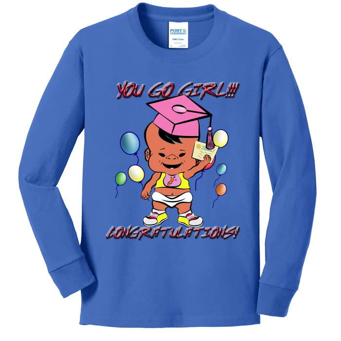 Pbteez Pbxz0119 Xclv You Go ! (Graduation) Gift Kids Long Sleeve Shirt