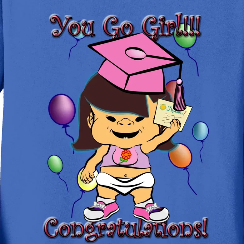 Pbteez Pbxz0121 Xclv You Go ! (Graduation) Meaningful Gift Kids Long Sleeve Shirt