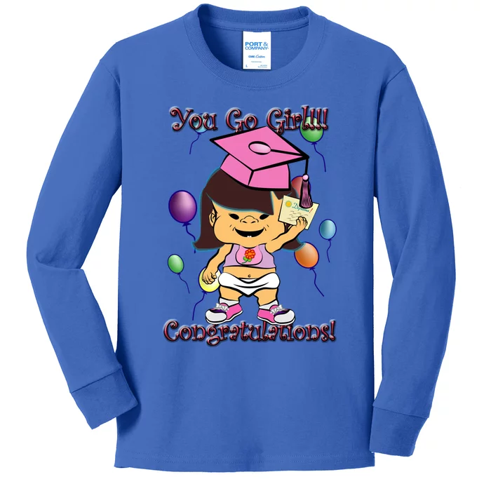 Pbteez Pbxz0121 Xclv You Go ! (Graduation) Meaningful Gift Kids Long Sleeve Shirt