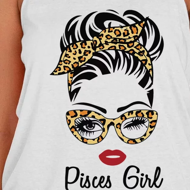 Pisces Pisces Zodiac February March Birthday Gift Women's Knotted Racerback Tank