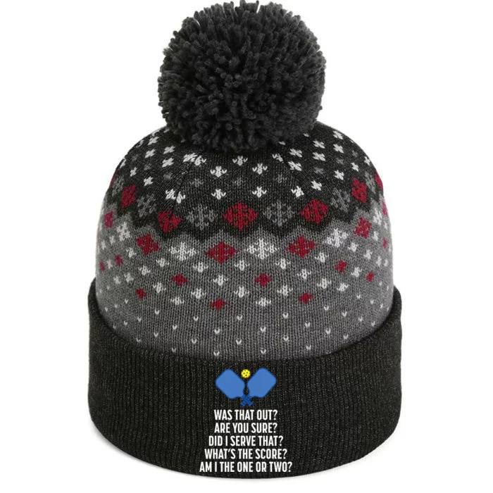 Pickleball Questions 1 Or 2 Who Served Funny Pickleball The Baniff Cuffed Pom Beanie