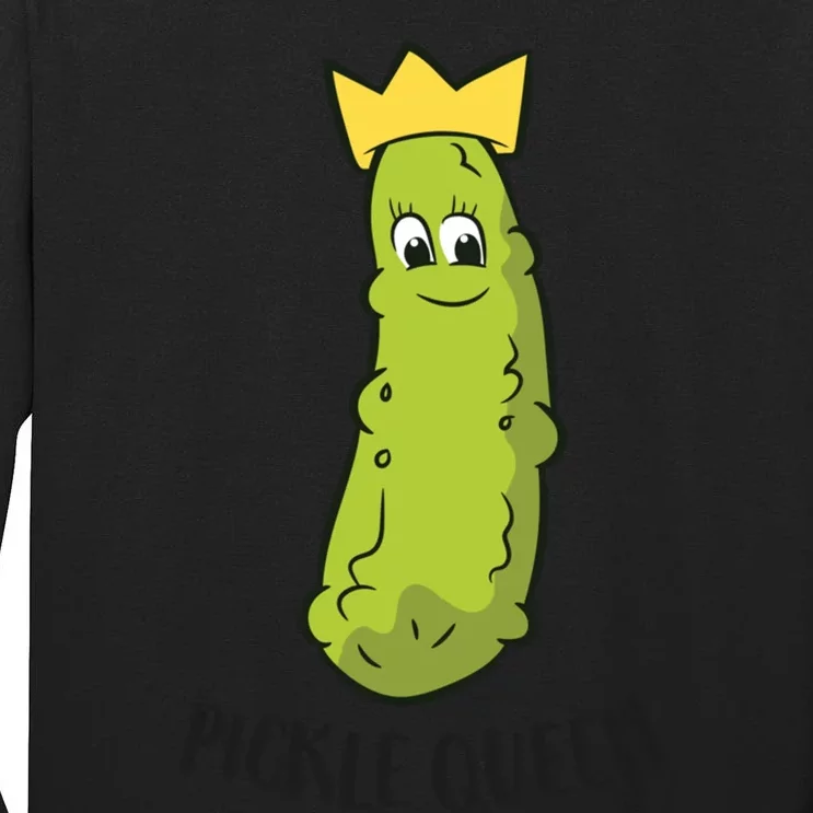 Pickle Queen Funny Cucumber Pickle Girl Tall Long Sleeve T-Shirt