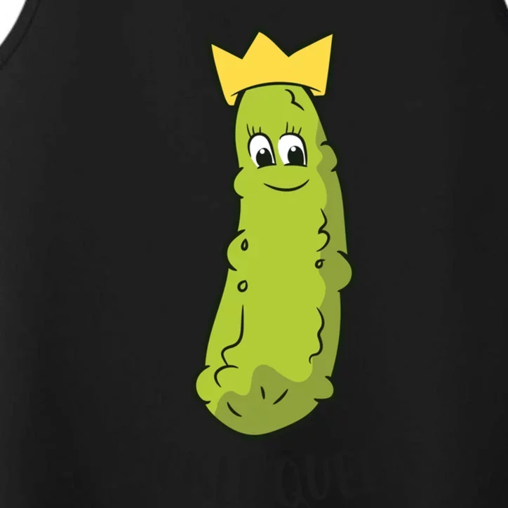 Pickle Queen Funny Cucumber Pickle Girl Performance Tank