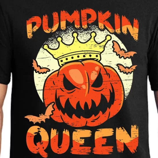 Pumpkin Queen Funny Happy Halloween Pajama Set