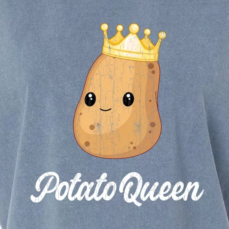 Potato Queen Funny Potatoes Vegetables Chips Eater Graphic Gift Garment-Dyed Women's Muscle Tee