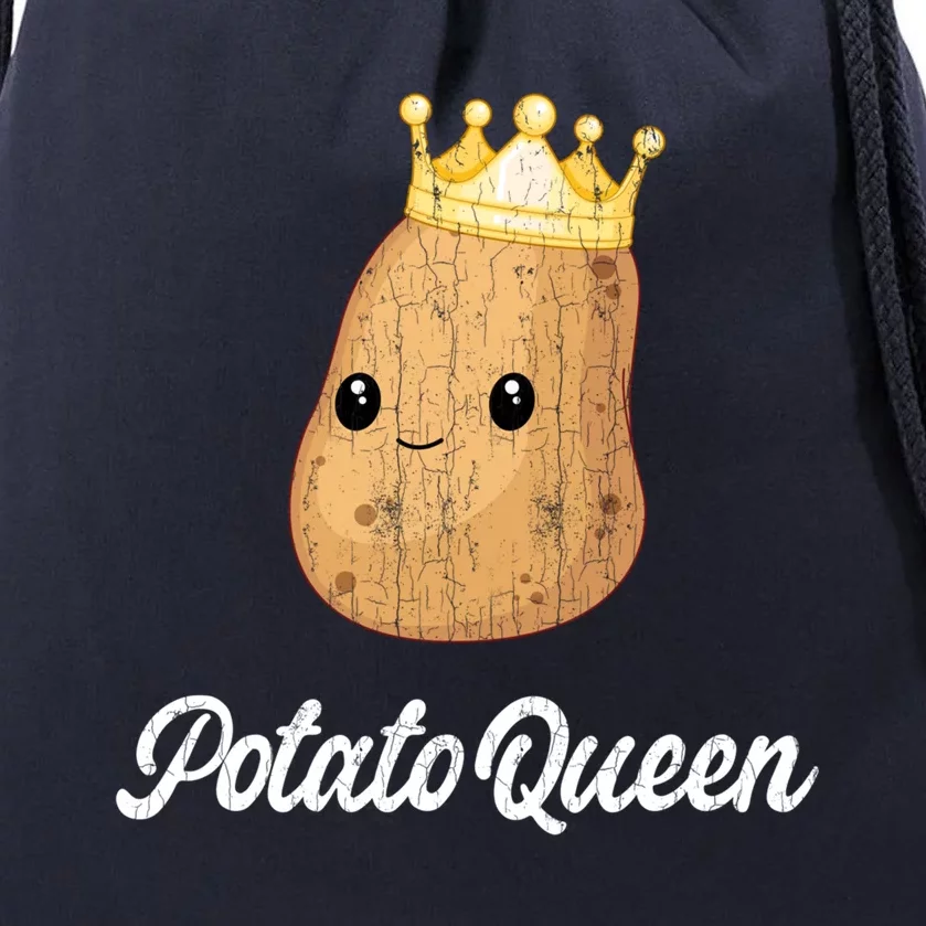 Potato Queen Funny Potatoes Vegetables Chips Eater Graphic Gift Drawstring Bag