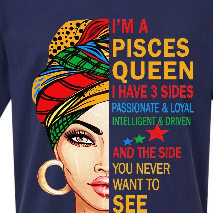 pisces queen I have 3 sides birthday gift zodiac pisces Sueded Cloud Jersey T-Shirt