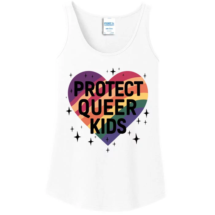 Protect Queer Lgbt Pride Month Ladies Essential Tank