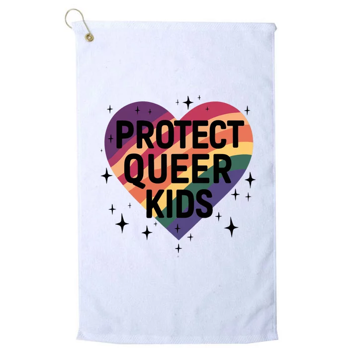 Protect Queer Lgbt Pride Month Platinum Collection Golf Towel