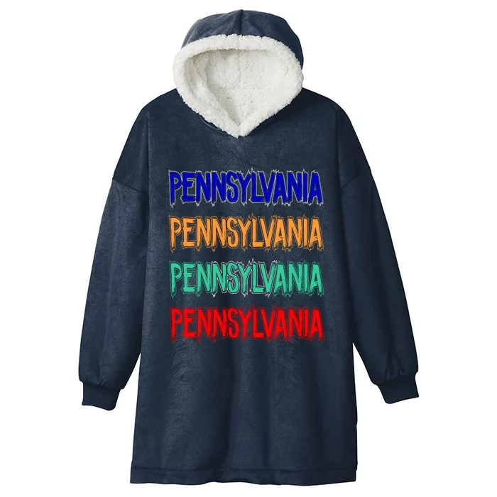 Pennsylvania Quad Logo Hooded Wearable Blanket