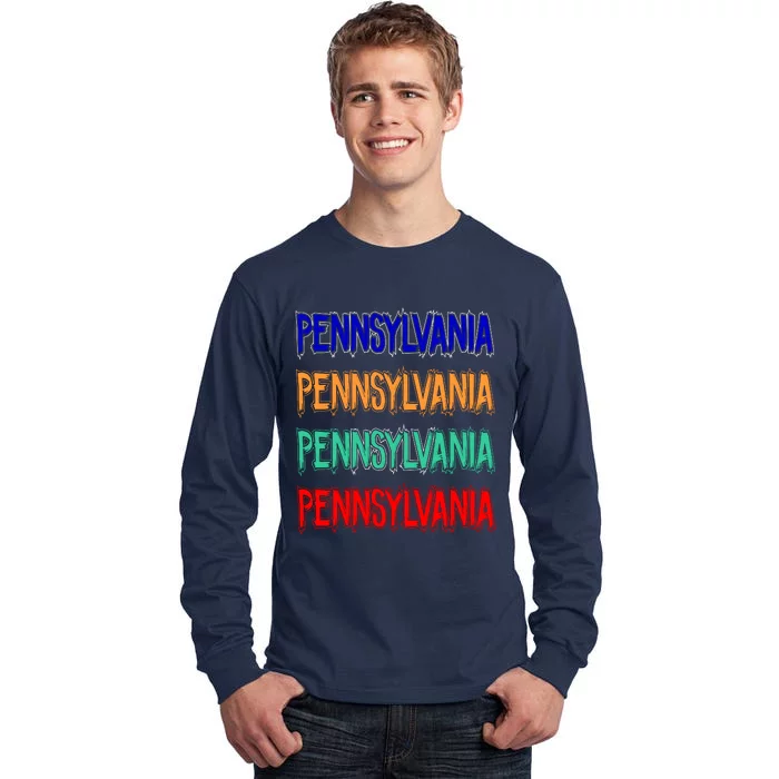 Pennsylvania Quad Logo Tall Long Sleeve T-Shirt