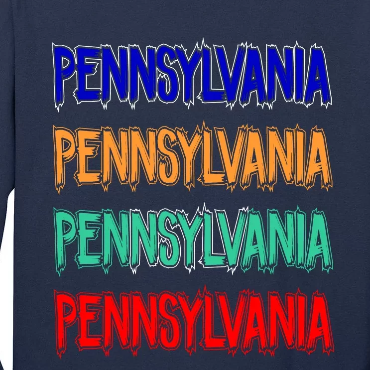 Pennsylvania Quad Logo Tall Long Sleeve T-Shirt