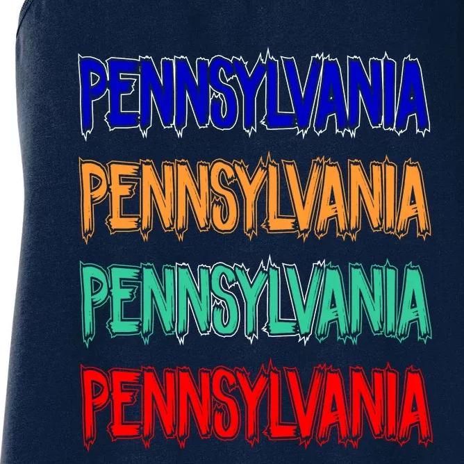 Pennsylvania Quad Logo Women's Racerback Tank