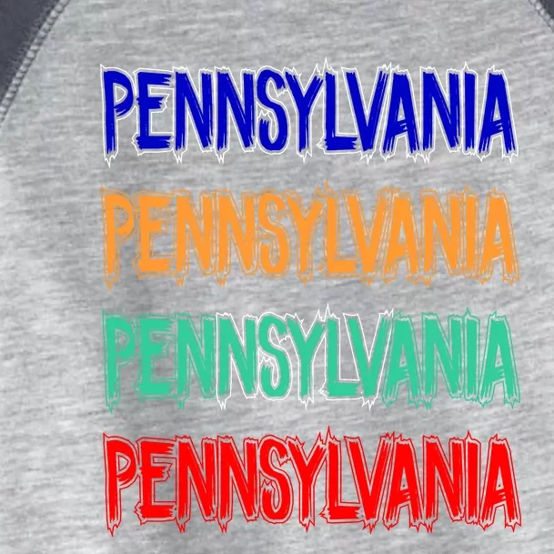 Pennsylvania Quad Logo Toddler Fine Jersey T-Shirt