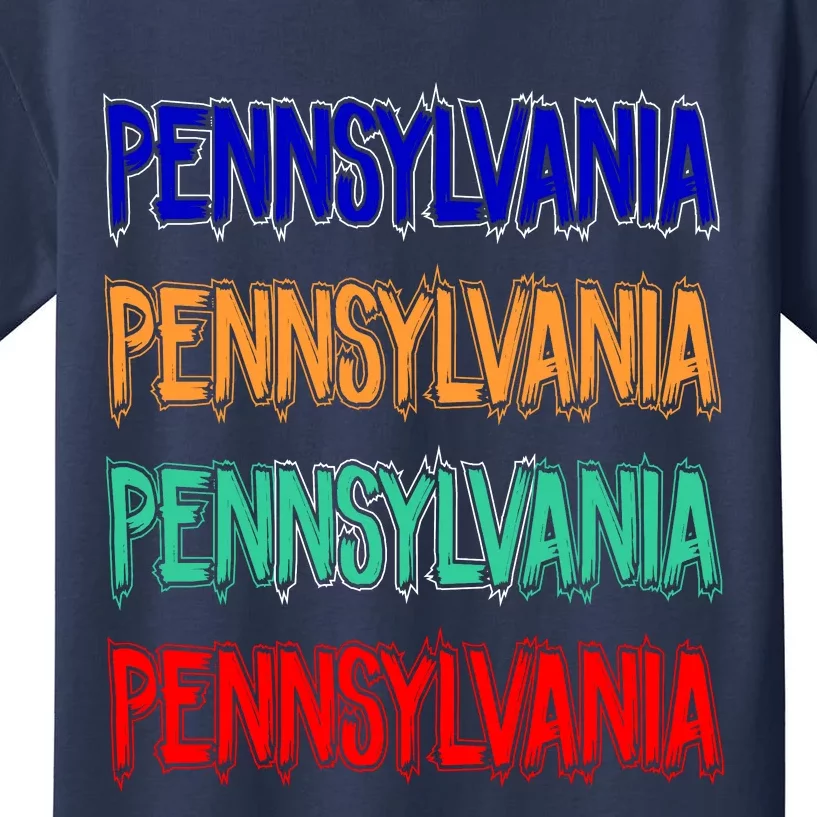 Pennsylvania Quad Logo Kids T-Shirt