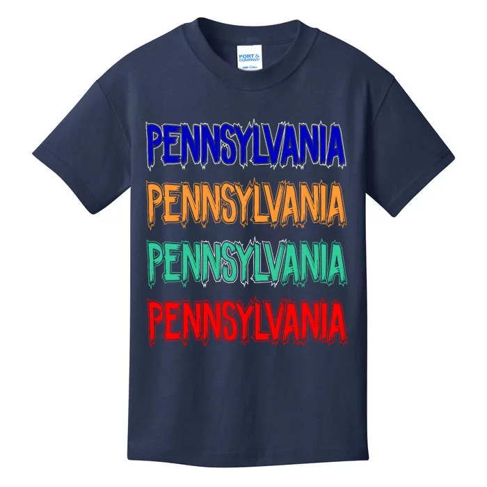 Pennsylvania Quad Logo Kids T-Shirt