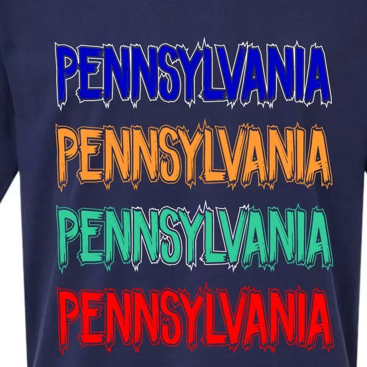 Pennsylvania Quad Logo Sueded Cloud Jersey T-Shirt