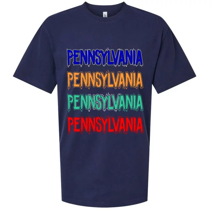 Pennsylvania Quad Logo Sueded Cloud Jersey T-Shirt