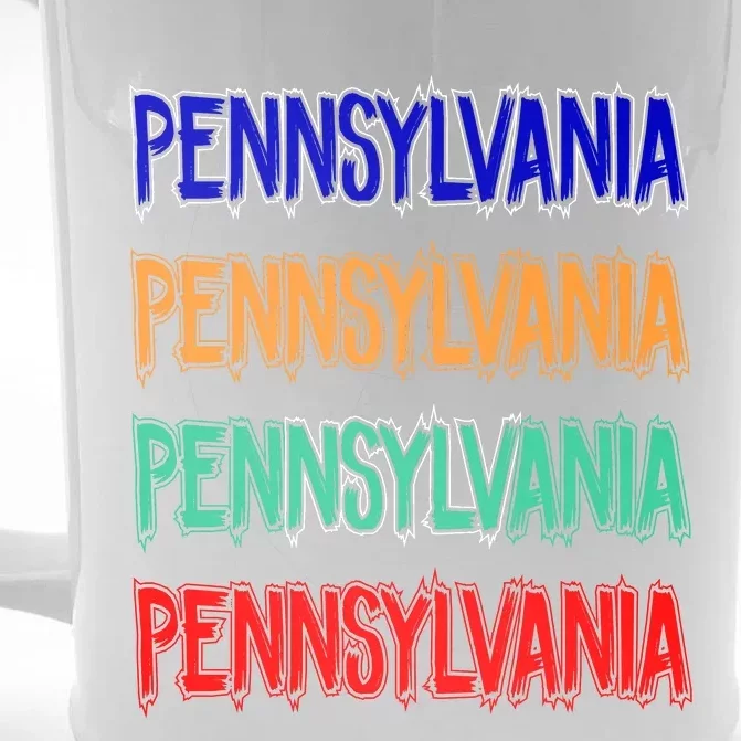 Pennsylvania Quad Logo Front & Back Beer Stein