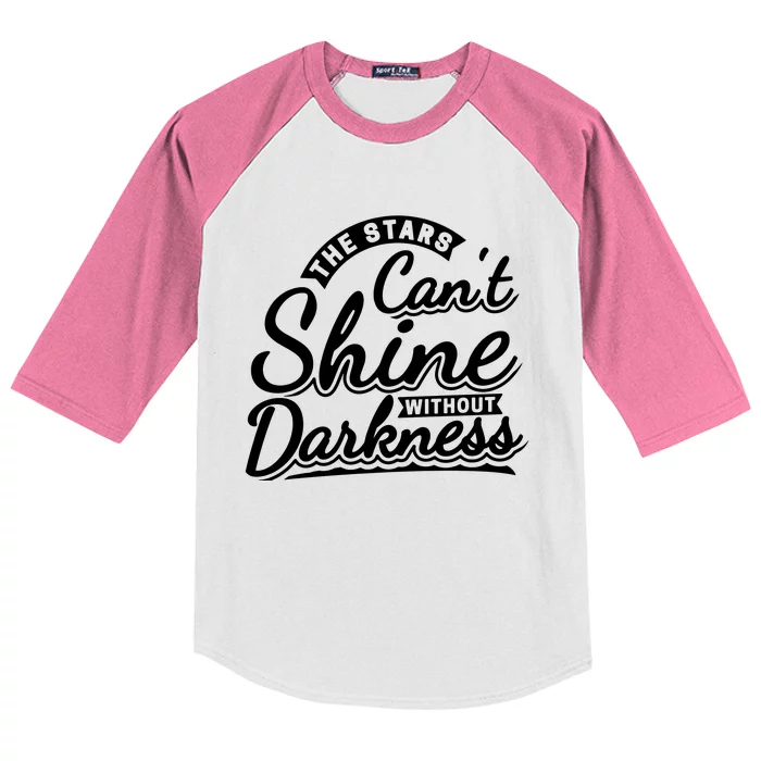 Positive Quote Lovers Kids Colorblock Raglan Jersey