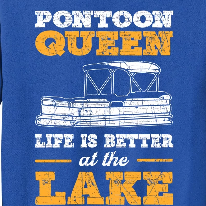 Pontoon Queen Life Is Better At The Lake Pontoon Boat Gift Sweatshirt