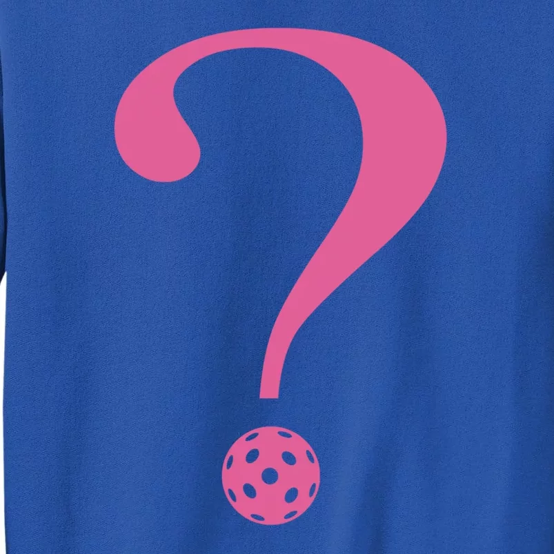 Pickleball Question Mark ? Pink Cute Gift Sweatshirt