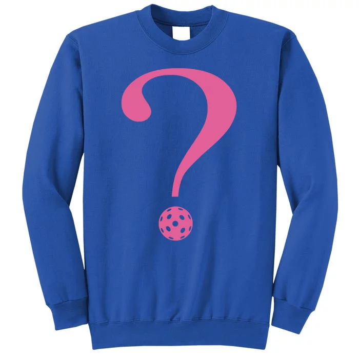 Pickleball Question Mark ? Pink Cute Gift Sweatshirt