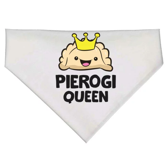 Pierogi Queen Polish Pierogi Cool Gift USA-Made Doggie Bandana